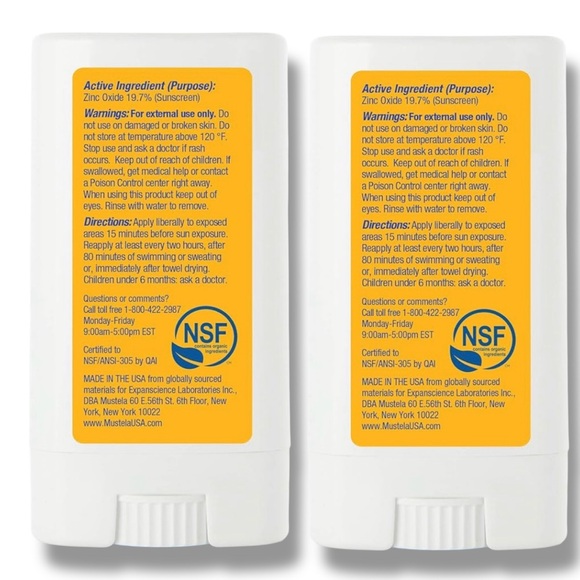 2 Pack Mustela Mineral Sunscreen Stick SPF 50 Baby Kid Face Body 0.6 oz EX 10/27 - Picture 3 of 10